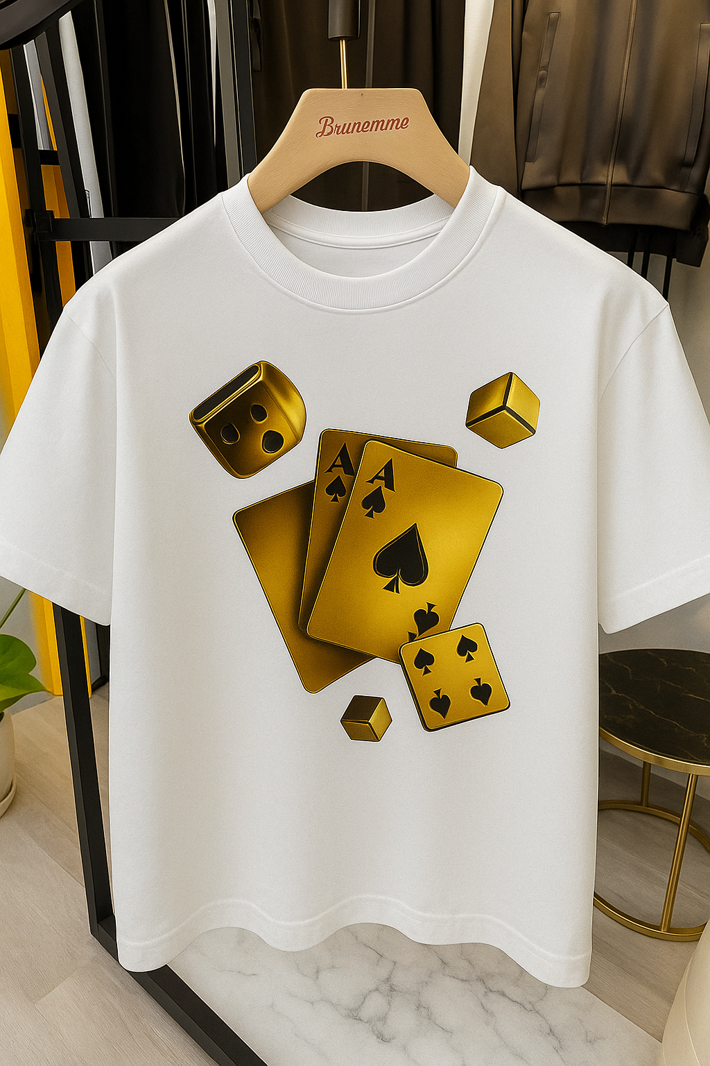 GOLDEN  DILES DROP SHOULDER TEE SHIRT